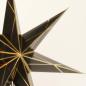 Preview: Samia Black/Gold - Foldable glowing star, paper poinsettia with 7 points, 60 cm